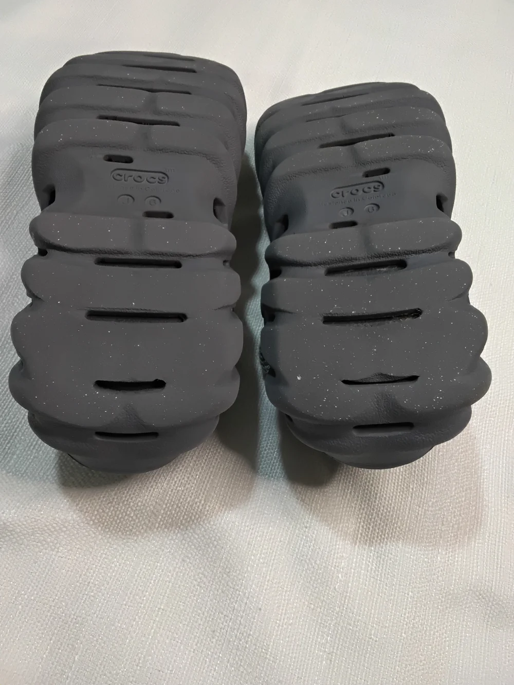 CROCS Echo Kids Classic Clog in Charcoal Sz J-6 Womens-8 Mules.